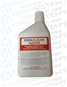 IDRACLEAN AgSAN Flacone da 1Kg. Sanificante Antibatterico
