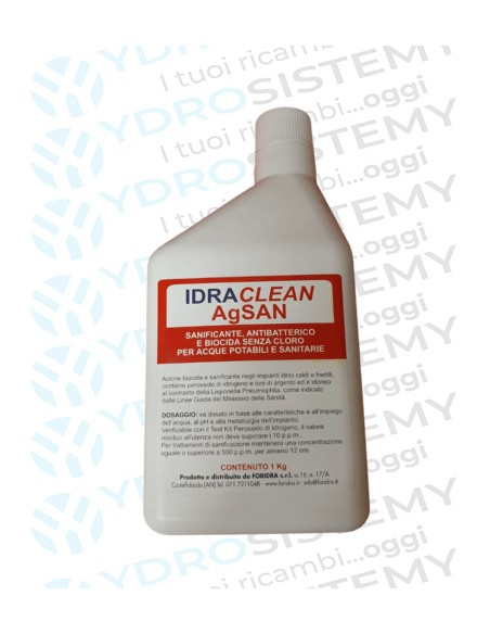 IDRACLEAN AgSAN Flacone da 1Kg. Sanificante Antibatterico