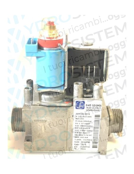 Valvola Gas Sit 845070 per Radiant RC RBC RBS RCA RCR RS RSA