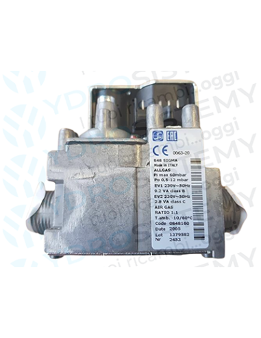 Valvola Gas Sit 848 160   Vedi Cod: 20039202, 848160 , 4R000835 , BI1313103 , FONDVALVGAS14 , NF034 , 22158 , CF300040