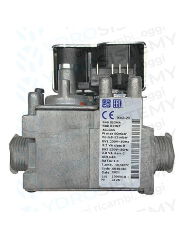 Valvola Gas Sit 848 160   Vedi Cod: 848160, 4R000835, BI1313103, FONDVALVGAS14, NF034, 22158, CF300040, 60002799-02, 20213002
