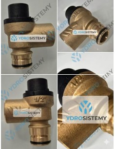 Valvola Sicurezza 3 Bar in ottone a innesto con O-Ring + femmina 1/2    Vedi Cod: 4365230, CF300164