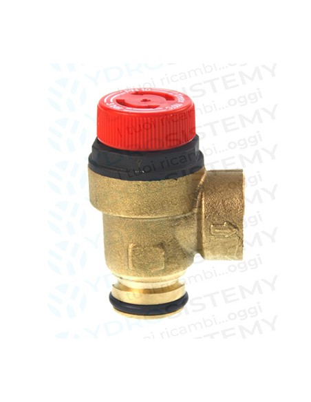 Valvola Sicurezza 3 Bar in ottone a innesto + femmina 1/2   Vedi Cod: 95261334,  SX9951170, 6VALSIBA07