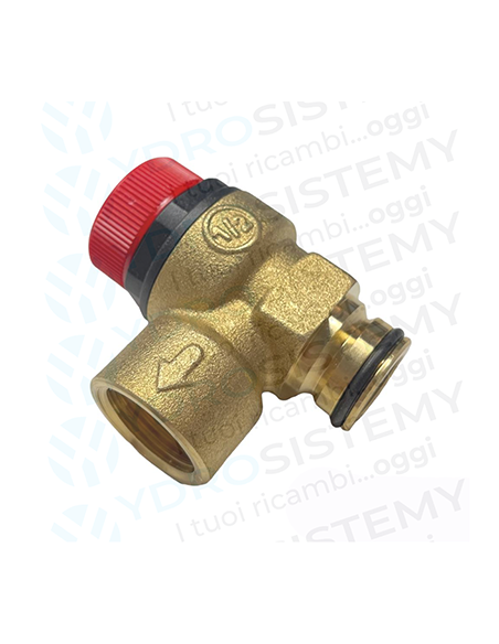 Valvola Sicurezza 3 Bar in ottone a innesto con O-Ring + Femmina 1/2   Vedi Cod: 9951170  6VALSIBA07  87074010270 95260376 9526