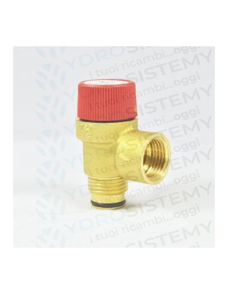 Valvola Sicurezza 3 Bar in ottone a innesto con O-Ring + maschio 1/2    Vedi Cod: 9950640, 0020018367, S155600001, 25009, 03012