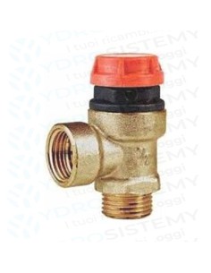 Valvola Sicurezza 3 Bar in ottone maschio 1/2 + femmina 1/2   Vedi Cod: 95000306, 95000082, BI1001112, 39800130, H155200001, RK
