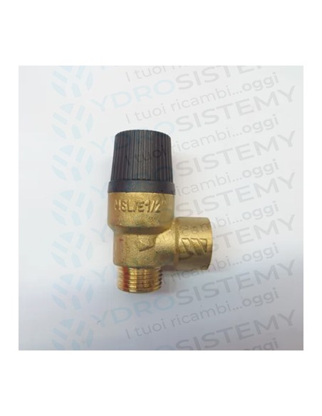 Valvola Sicurezza 3 Bar in ottone maschio 1/2 + femmina 1/2   Vedi Cod: R4250, 1001112, VS123MA, 7009, 03520440