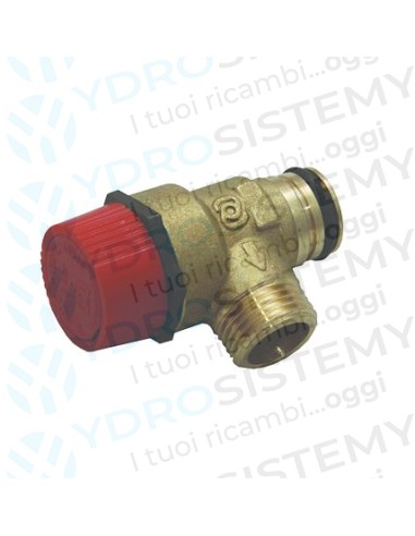 Valvola Sicurezza 3 Bar In Plastica  a innesto coon O-Ring + maschio 1/2 Vedi Cod: 7219218, 20043820, 39818270, 0020047005, BI1