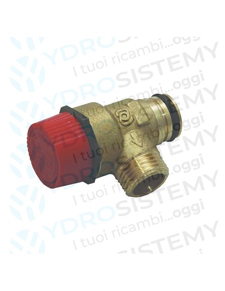 Valvola Sicurezza 3 Bar In Plastica  a innesto coon O-Ring + maschio 1/2 Vedi Cod: 7219218, 20043820, 39818270, 0020047005, BI1