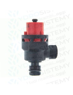 Valvola Sicurezza 3 Bar in plastica a innesto con O-Ring + maschio filettato 3/8"