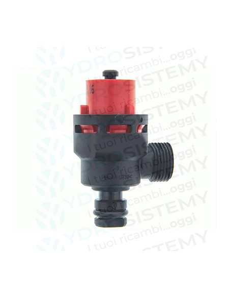 Valvola Sicurezza 3 Bar in plastica a innesto con O-Ring + maschio filettato 3/8"