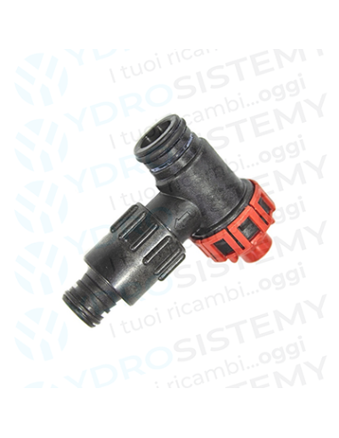 Valvola Sicurezza 3 Bar in plastica a innesto con O-Ring + porta gomma