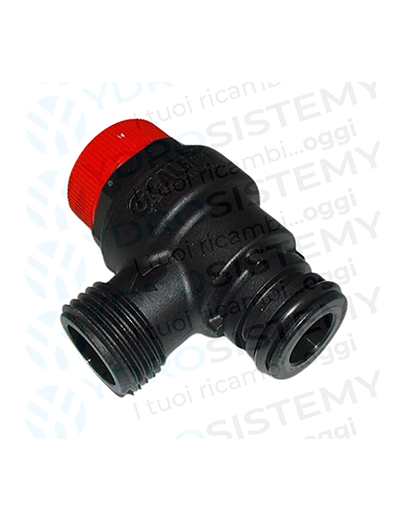 Valvola Sicurezza 3 Bar in plastica ad innesto + maschio 1/2"    Vedi Cod: 4R001077