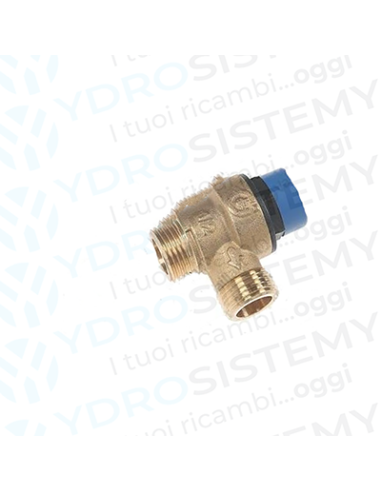 Valvola Sicurezza Sanitaria 10 Bar in ottone maschio 1/2" + maschio 1/2"