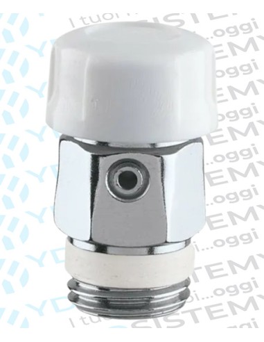 Valvolino Manuale Sfogo Aria Nichelato + Teflon 3/8