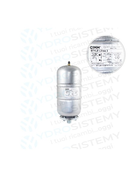 Vaso Espansione Cilindrico 3Lt 1/2"