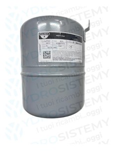 Vaso Espansione Cilindrico 6Lt Valvola Anteriore Altezza 22cm d.Ø17cm attacco 1/2"   Vedi Cod: 6Vasoesp20, 6VASOESP19