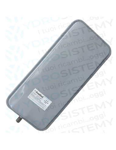 Vaso Espansione Rettagolare 7Lt dimensioni 49x22,5cm spesso 5,5cm attacco 3/8" Sost.Cod: 6vasoesp23