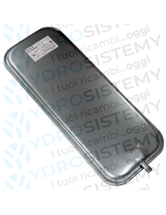 Vaso Espansione Rettangolare 7Lt dimensioni 22x55 spesso 7cm attacco 3/8" Innesto