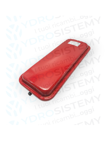 Vaso Espansione Rettangolare 7Lt dimensioni 49,5x20x5cm spesso 6cm attacco 3/8