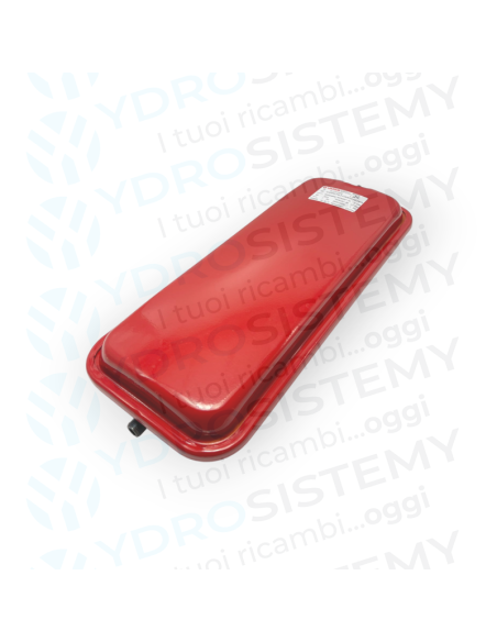 Vaso Espansione Rettangolare 7Lt dimensioni 49,5x20x5cm spesso 6cm attacco 3/8