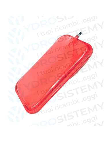 Vaso Espansione Rettangolare 8Lt dimensioni 44,5x25cm spesso 7cm attacco 3/8"