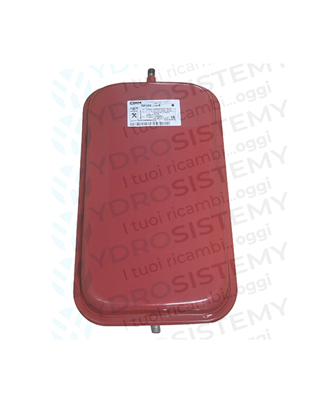 Vaso Espansione Rettangolare 8Lt dimensioni 44x26cm spesso 8cm attacco 3/8"