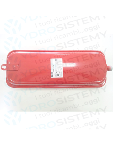 Vaso Espansione Rettangolare 8Lt dimensioni 52x20,5cm spesso 10cm attacco 3/4"