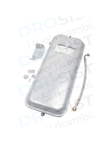 Vaso Espansione Rettangolare 7Lt Unificato  dimensioni 49x20,5cm spesso 7,5cm attacco 3/8"