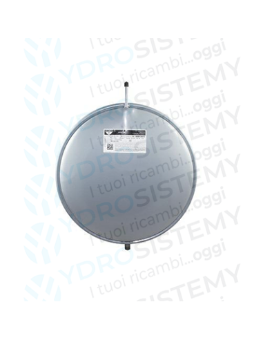Vaso Espansione Tondo 6Lt d. Ø 39,5cm spesso 3,5cm attacco 3/8"   Vedi Cod: 25013, 95262008, 006004166, 181061, S004002563, BI1