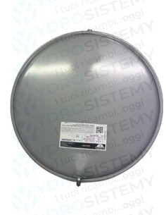 Vaso Espansione Tondo 6Lt d.Ø39,5cm spesso 4,6 cm attacco3/8   Vedi Cod: 760692, 95262008, 13C0000605, 0020020019, S004002563, 