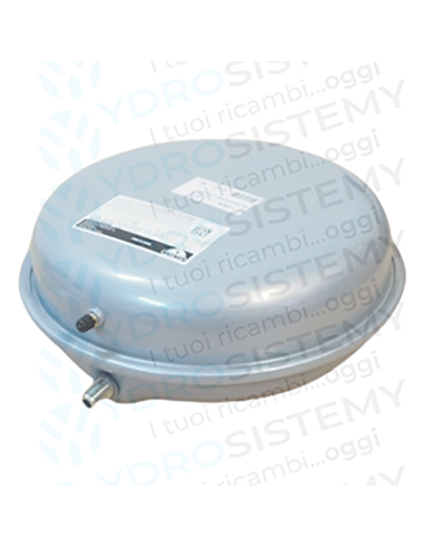 Vaso Espansione Tondo 8Lt d.Ø 33,5cm spesso 11,5cm attacco 3/8"