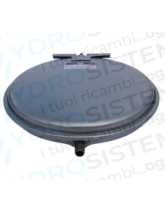 Vaso Espansione Tondo 8Lt d.Ø 39cm spesso 7,8cm attacco 1/2"   Vedi Cod: 4364894, CF300057EX: R2204