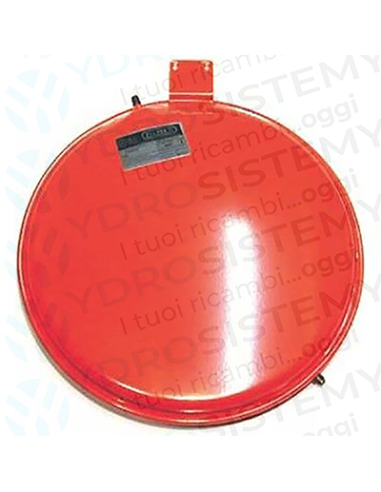 Vaso Espansione Tondo 8Lt d.Ø 41,5cm spesso 6,5cm attacco 1/4   Vedi cod:  4363962,  CF300056