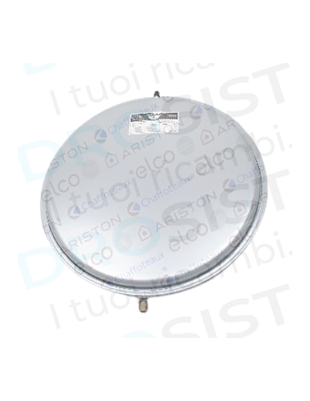 Vaso Espansione Tondo 8Lt d.Ø39,5cm spesso 7cm attacco 3/8" vedi cod: 65070110