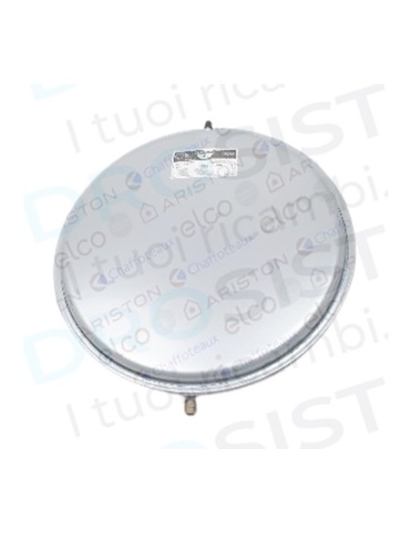 Vaso Espansione Tondo 8Lt d.Ø39,5cm spesso 7cm attacco 3/8"   Vedi Cod: BI1262100, H004003396, R107047, 39841230, 20461, BI1182