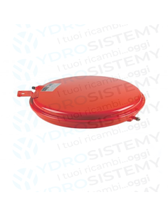 Vaso Espansione Tondo 8Lt d.Ø42cm spesso 7,2cm con staffa 8cm attacco conico 1/4"   Vedi cod: 4363962