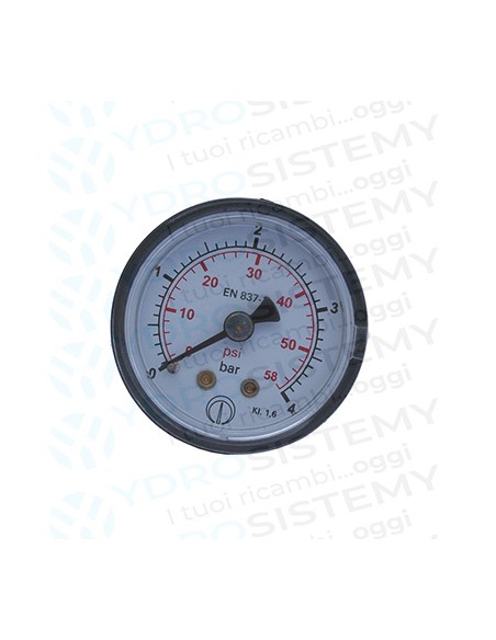 Idrometro Manometro Ø 4,1cm filettato 1/8" 0-4 Bar Compatibile
