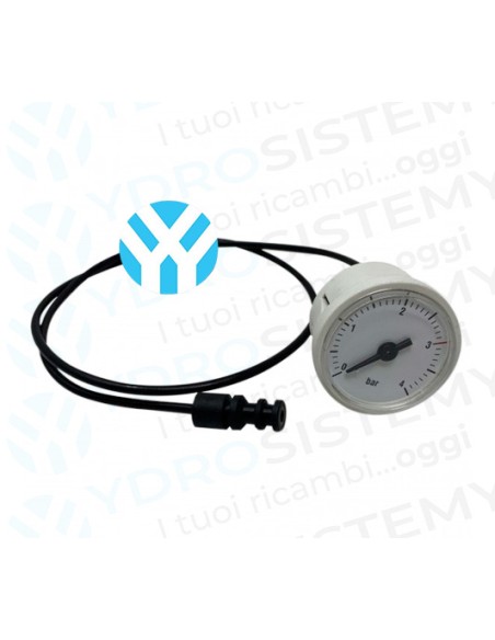 Idrometro Manometro Ø 4,2cm ad innesto 0-4 Bar RadiantEX: 25-00363