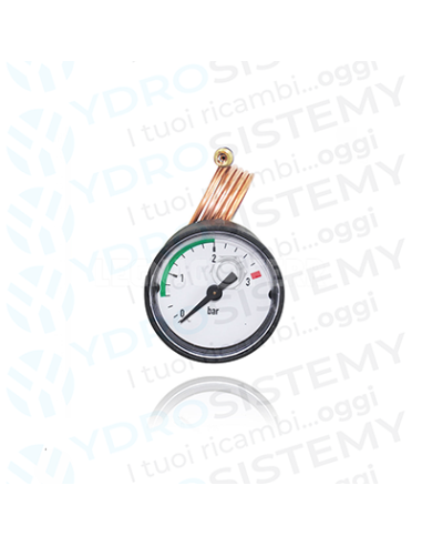Idrometro Manometro Ø 4,3cm ad innesto 0-3 Bar Vaillant