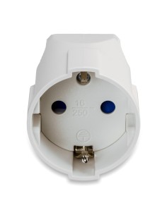 Presa Elettrica Volante Schuko 16Ampere x 25v Bianca
