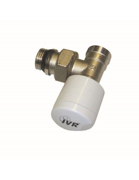 Valvola a Squadro Attacco Rame e Multistrato Termostatizzabile 1/2" x 1/2" IVR