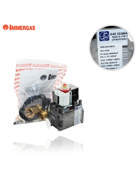 Valvola Gas Sit 845 063 + Kit  (Accensione Rapida) ex: 1.013813