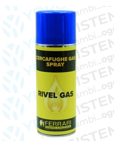 Cercafughe Gas Spray Bomboletta Rivel Gas 400ml.