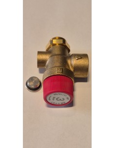Valvola di Sicurezza 3 Bar 1/2" con O-Ring + attacco femmina 1/4" Cosmogas