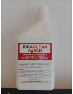 IDRACLEAN AgSan da Flacone 1 KG - Sanificante, antibatterico per acque potabili sanitarie - un2984, perossido di idrogeno in so 2