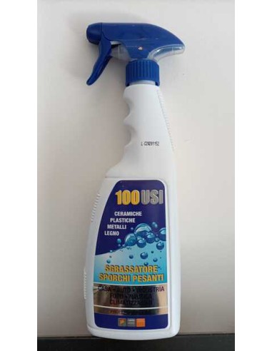 Sgrassante Spray Sporchi Pesanti Multiuso Alcalino Spray750ml. 100 USI
