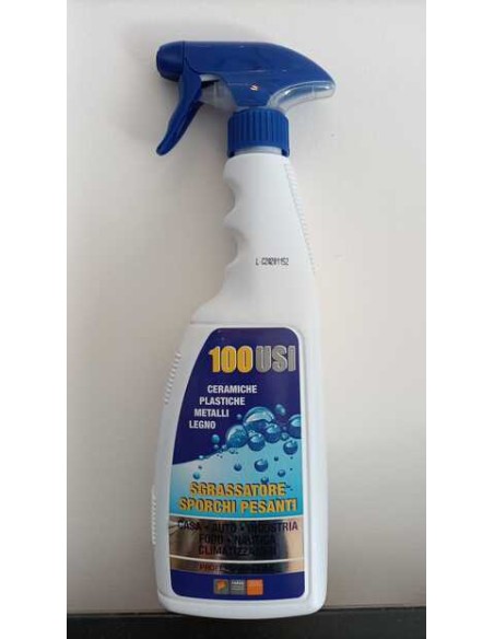 Sgrassante Spray Sporchi Pesanti Multiuso Alcalino Spray750ml. 100 USI