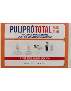 Puliprò TOTAL MAG Mini contenente: Defangatore Idramag mini + Dosatore polifosfati + Idraterm 110 + Idraterm 805 - Pulizia e Pr 2