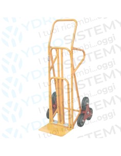 Carrello Per Gradini " Taurus-L" con 3 ruote piene Ø 160mm.  MaurerMisura: 54x64x129H cm Portata 200 Kg